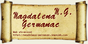 Magdalena Germanac vizit kartica